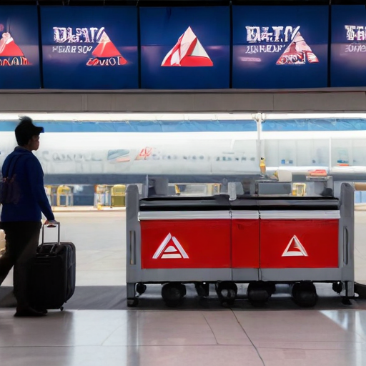 Illustration of Delta Air Lines Struggles: Hundreds of Flights Canceled Amid Software Crisis