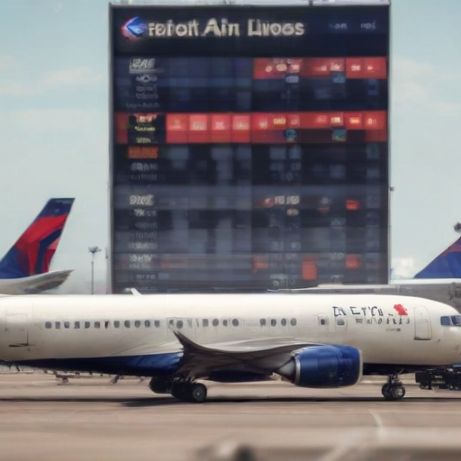Illustration of Delta Air Lines Struggles with Massive Flight Disruptions Amid Software Outage