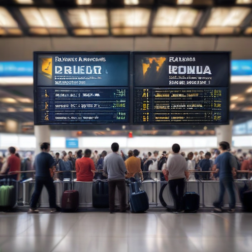 Illustration of Delta's Flight Chaos: A Software Outage's Ripple Effect