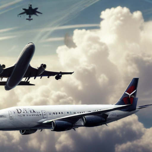 Illustration of Delta's Turbulent Flight: DOT Investigates Amid Massive Cancellations