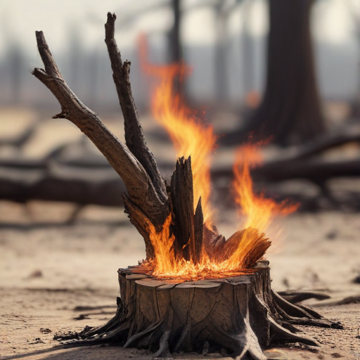 Illustration of Drought Drives Fires: New York's October Record Faces Wildfire Threat