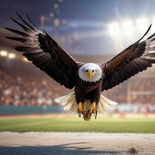 Illustration of Eagles Soar to Victory: A Game to Remember