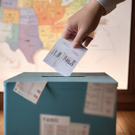 Illustration of Election Night Unfolds: When Will Your State's Results Roll In?