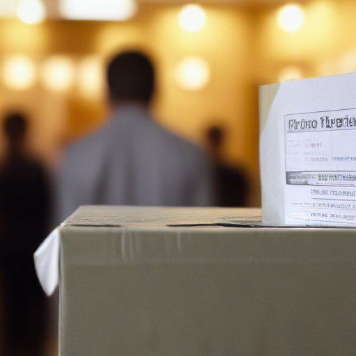 Illustration of Electoral Showdown: Early Voting Breaks Records Ahead of 2024 Election