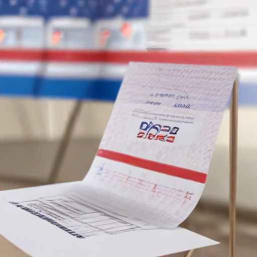 Illustration of Electoral Showdown: How Battleground States Will Shape the 2024 Election