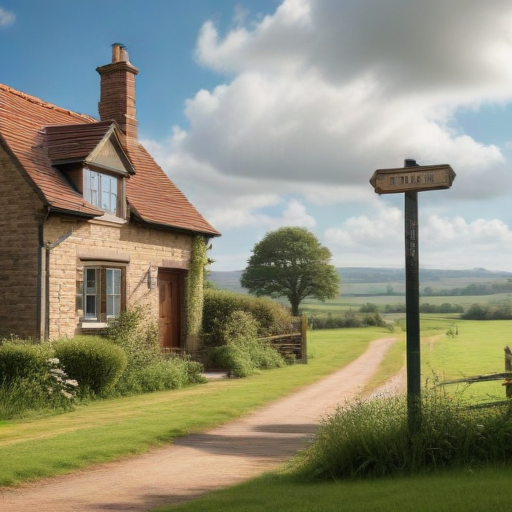 Illustration of Ellen DeGeneres Embraces New Beginnings in Rural England