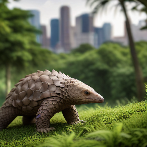 Illustration of Endangered Pangolin Spotted in Shenzhen After 30 Years!