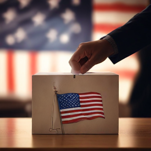 Illustration of Gates Backs Biden: A Call to Action for Voter Engagement