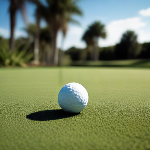 Illustration of Golfing with Gators: A Hole-in-One Encounter in Naples!