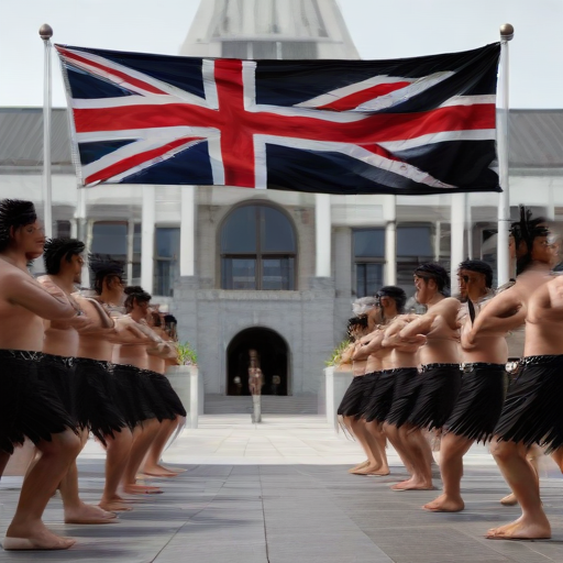 Illustration of Haka Protest Shakes New Zealand Parliament Amid Treaty Tensions