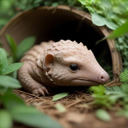Illustration of Help Save Tikki: The Baby Pangolin Fighting for Her Life