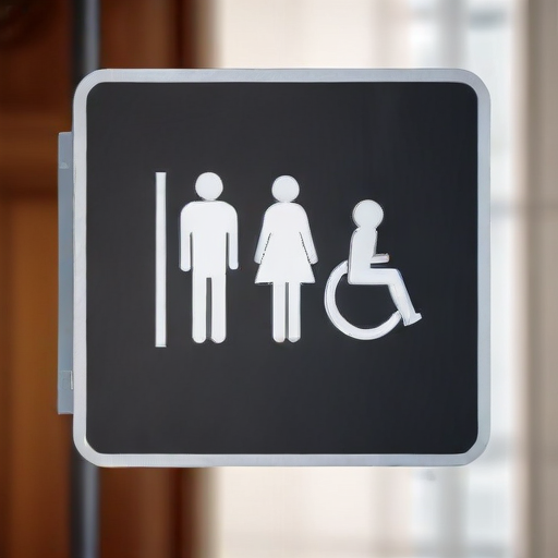 Illustration of Historic Clash: Trans Rights Advocate Takes on New Restroom Legislation