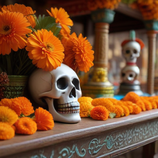 Illustration of Honoring Heritage: A Special Día de los Muertos at Colima Market