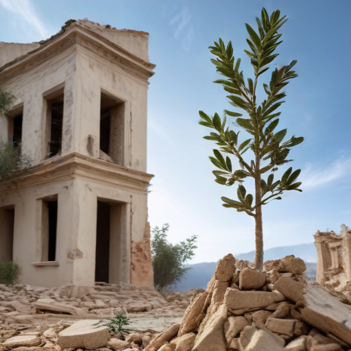 Illustration of Hope Amidst Chaos: Residents Begin Return Home in Lebanon’s Ceasefire Aftermath