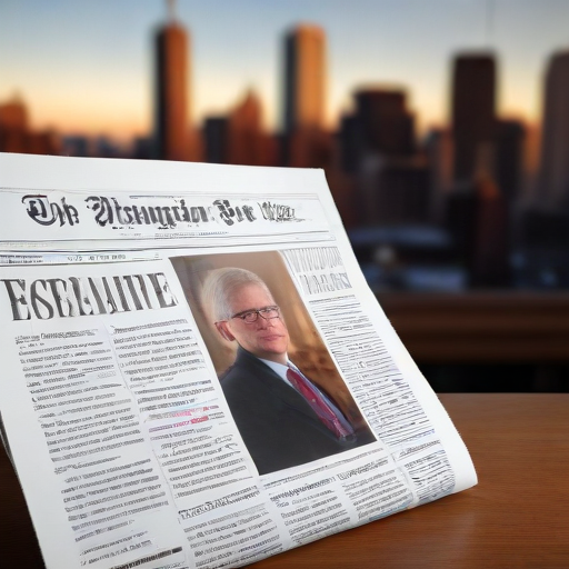 Illustration of Hugh Hewitt Exits The Washington Post Amid Heated Political Debate