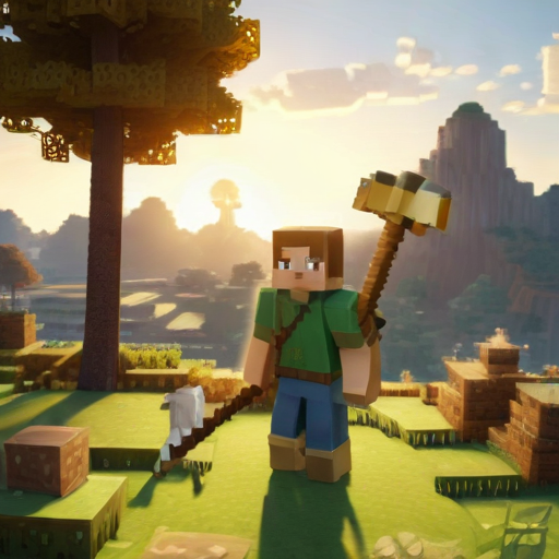 Illustration of Jack Black's Minecraft Transformation: A Surreal Journey into Steve's World