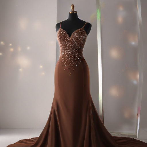 Illustration of Jennifer Lawrence Dazzles in Chocolate Brown Gown at Governors Awards