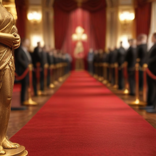 Illustration of Jolie and Knox Dazzle at the 2024 Governors Awards: A Rare Red Carpet Moment