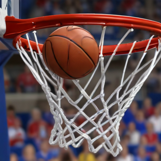 Illustration of Kansas Basketball Triumphs: The Jayhawks Take Down Michigan State in a Thrilling Showdown
