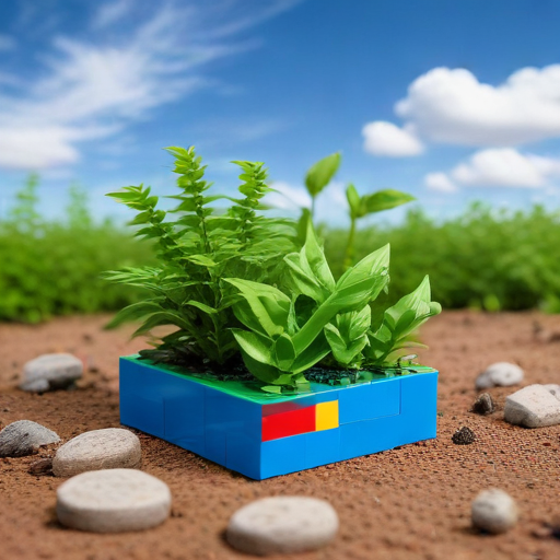 Illustration of LEGO's Eco-Friendly Switch: A Game-Changer for Kids and the Planet!