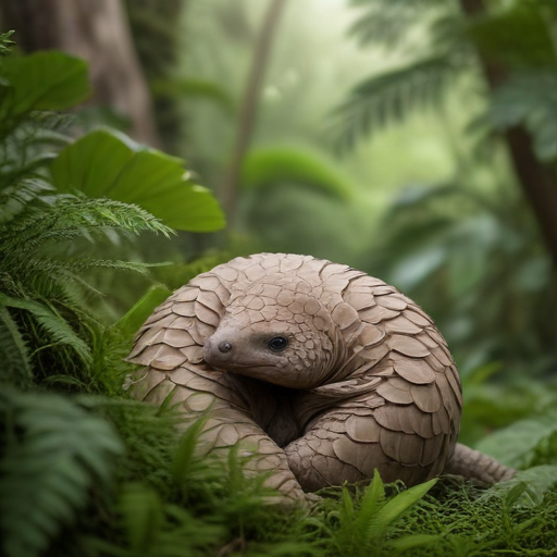 Illustration of Lost and Found: Rare Pangolin Spotted After 30 Years in Shenzhen!