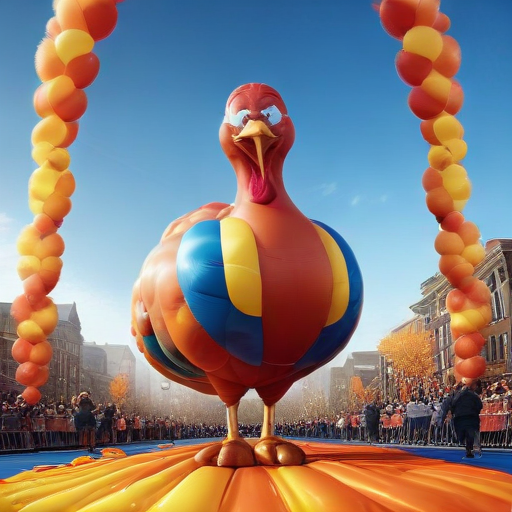 Illustration of Macy's Thanksgiving Parade Balloons Ready to Take Flight!