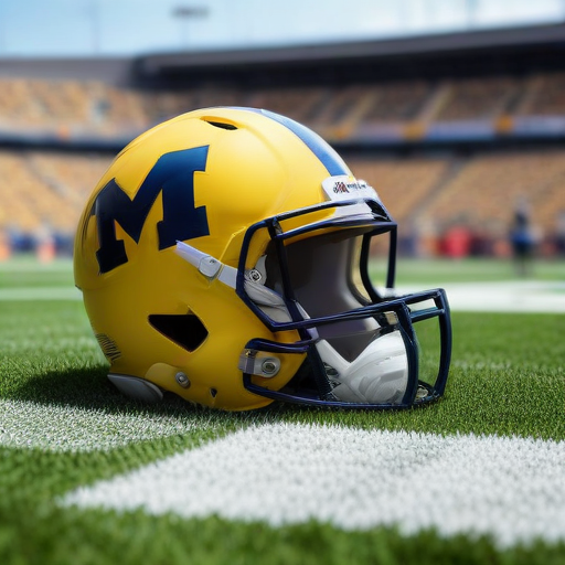 Illustration of Michigan's Dominance: Wolverines Crush Northwestern 50-6