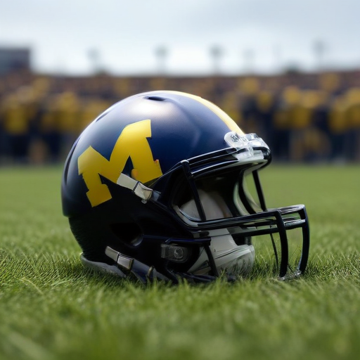 Illustration of Michigan's Stunning Upset: Wolverines Shock Ohio State in Historic Rivalry Clash!