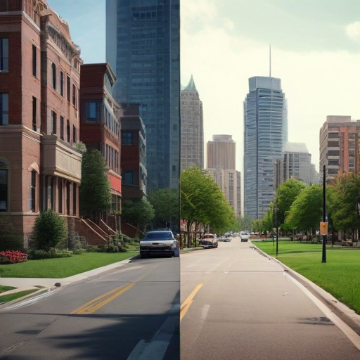 Illustration of Middle Class in America: A Tale of Two Cities