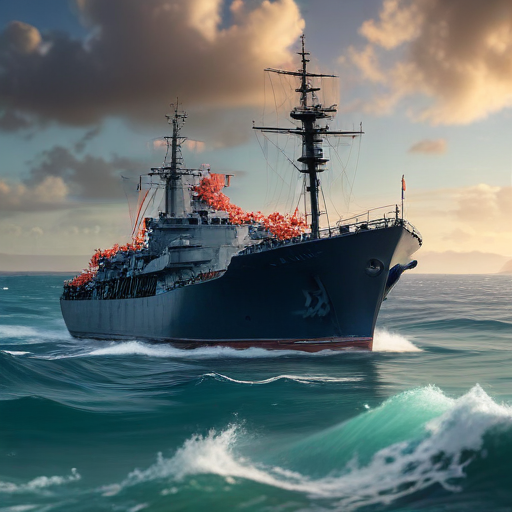 Illustration of Navy's Bold Move to Battle Coral Invaders in Pearl Harbor