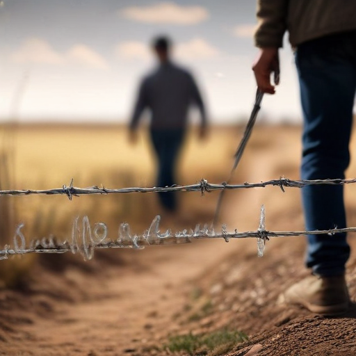 Illustration of Noem's New Role: Strengthening Borders or Stoking Controversy?