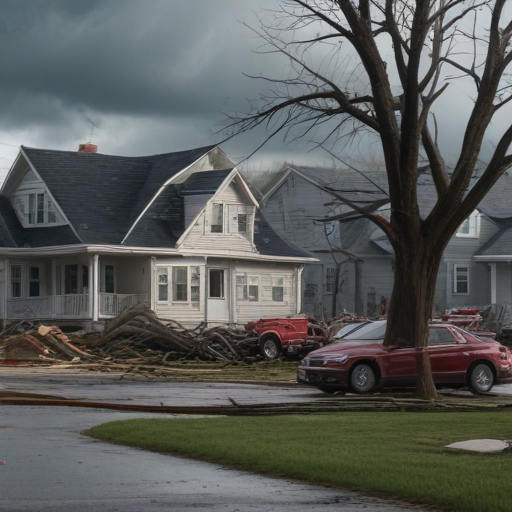 Illustration of Northwest Region Reels from Record-Breaking Bomb Cyclone Devastation