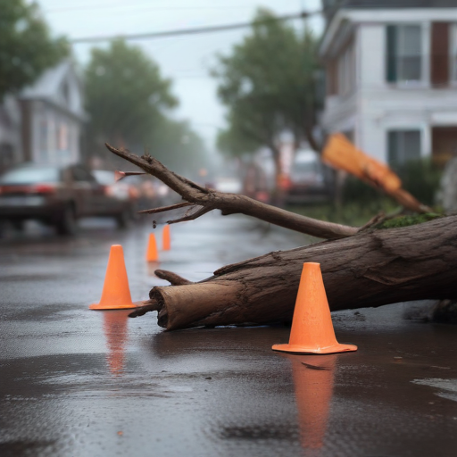 Illustration of Northwest Storm Devastation: Communities Unite Amid Chaos