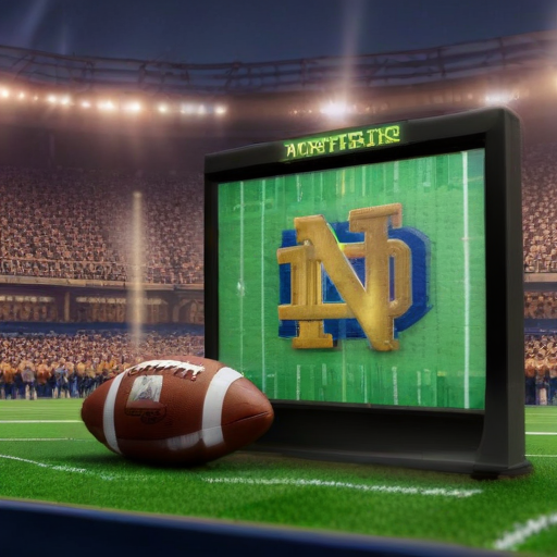Illustration of Notre Dame Dominates Army: Playoff Hopes Soar After 49-14 Victory