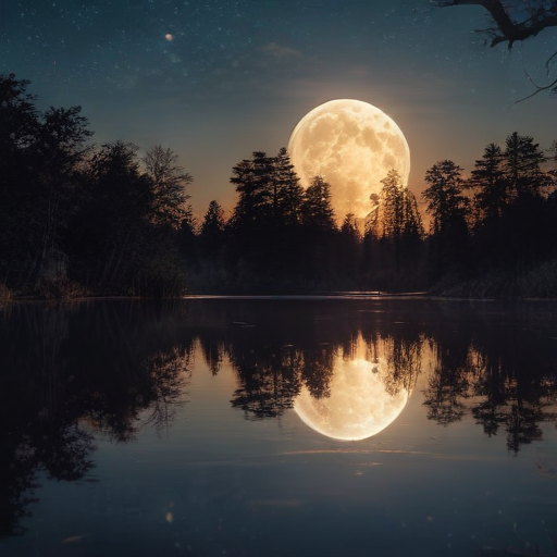 Illustration of November's Beaver Moon: A Stunning End to Supermoon Season!