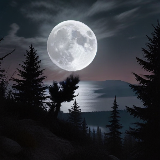 Illustration of November's Beaver Moon: A Supermoon Spectacle Awaits!