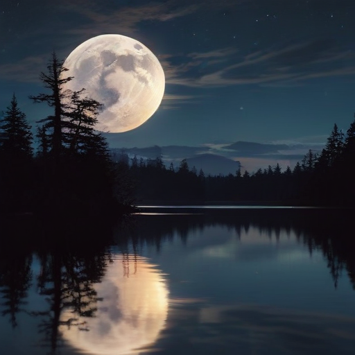 Illustration of November's Spectacular Beaver Supermoon: Don't Miss It!