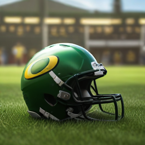 Illustration of Oregon Ducks Face Off Against Struggling Michigan: A Clash of Grit and Glory