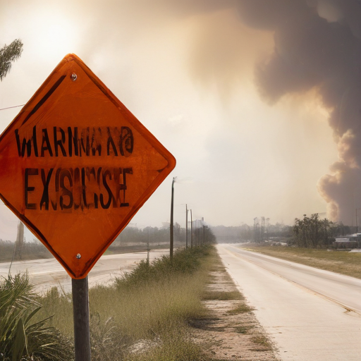 Illustration of Palm Bay Residents Brace for Explosions: Training Exercise Underway!