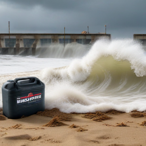 Illustration of "Powerful Storm Surge: Are You Prepared for Nature's Fury?"