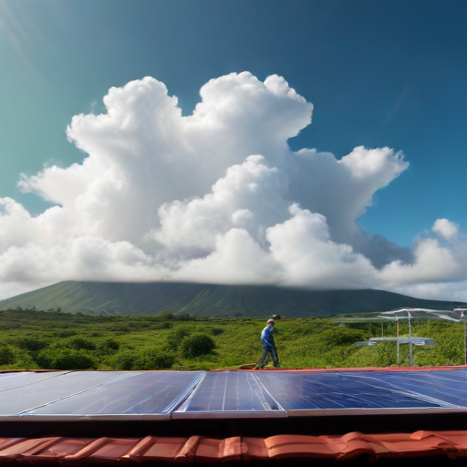 Illustration of Powering Puerto Rico: The Balancing Act of Solar Energy and Community Needs