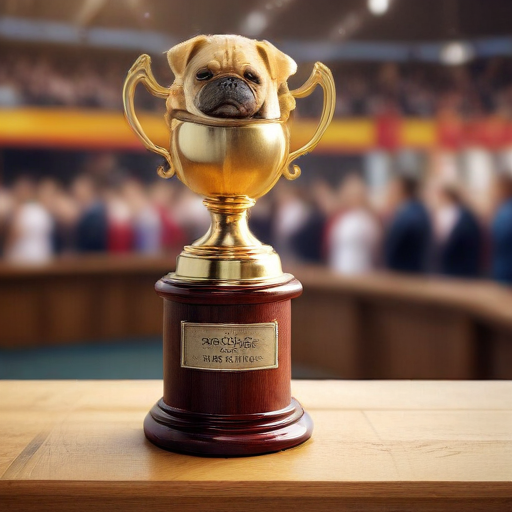 Illustration of Pug Paradise: Vito Makes History at National Dog Show!