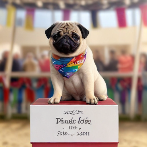 Illustration of Pug Power: Vito Makes History at National Dog Show