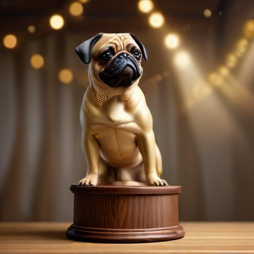 Illustration of Pug Power: Vito's Historic Win Shakes Up Dog Show World