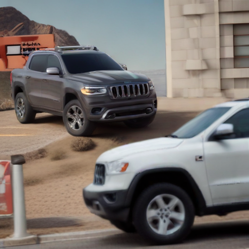 Illustration of Ram Trucks and Jeep SUVs Under Investigation for Dangerous Engine Shutdowns