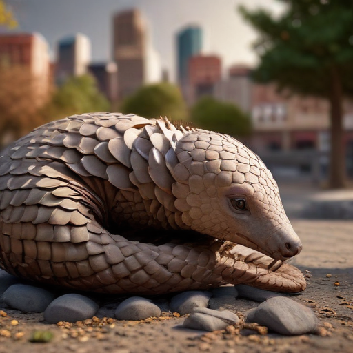 Illustration of Rare Pangolin Sighting Sparks Hope for Urban Biodiversity