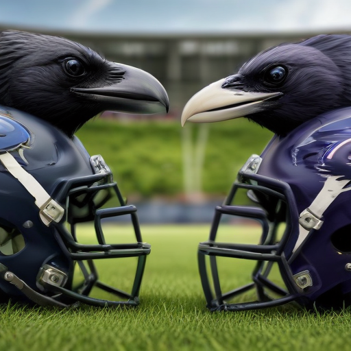 Illustration of Ravens Soar in Brotherly Showdown: Harbaughs Share Heartfelt Moment After Thrilling Win