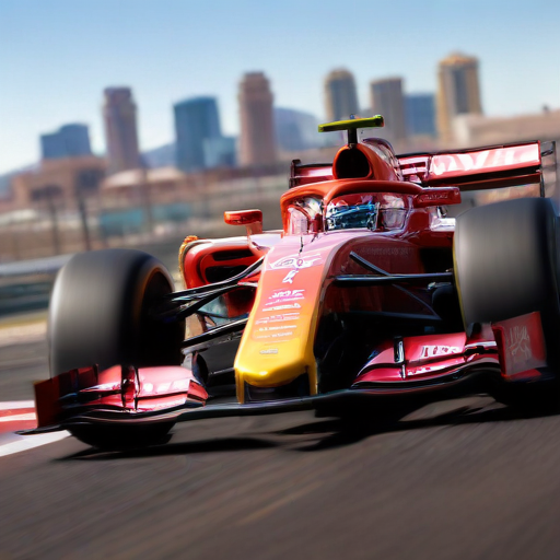Illustration of Russell's Thrilling Pole Position Sparks Las Vegas Grand Prix Showdown!