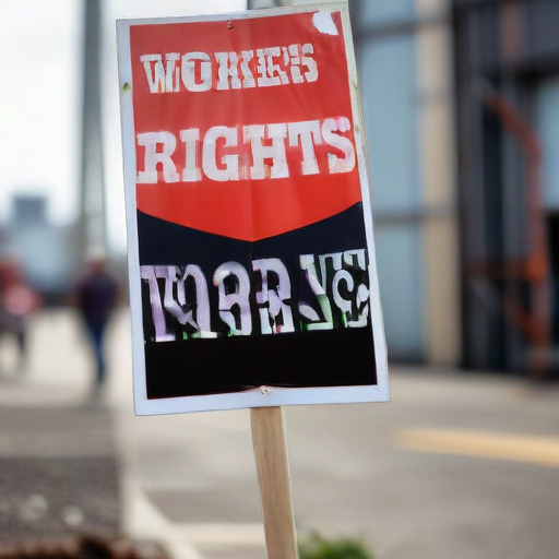 Illustration of Samsung Strike: A Historic Battle for Workers' Rights Unfolds