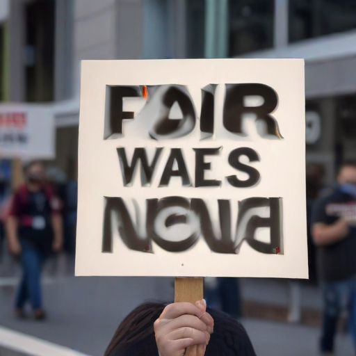 Illustration of Samsung Strikes: A Battle for Workers' Rights and Fair Wages